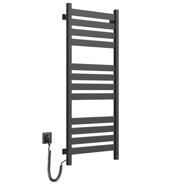 Electric Towel Rail BLACK LARGO Sensor 500х1200 left