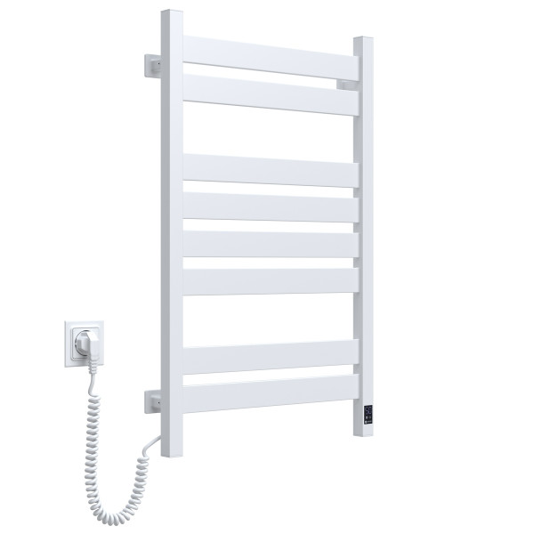 Electric Towel Rail WHITE LARGO Sensor 500x800 left