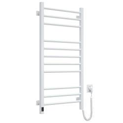 Electric Towel Rail WHITE CLASSIC QUADRO Sensor 500x1000 right