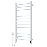 Electric Towel Rail WHITE CLASSIC QUADRO Sensor 500x1000 left