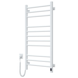 Electric Towel Rail WHITE CLASSIC QUADRO Sensor 500x1000 left