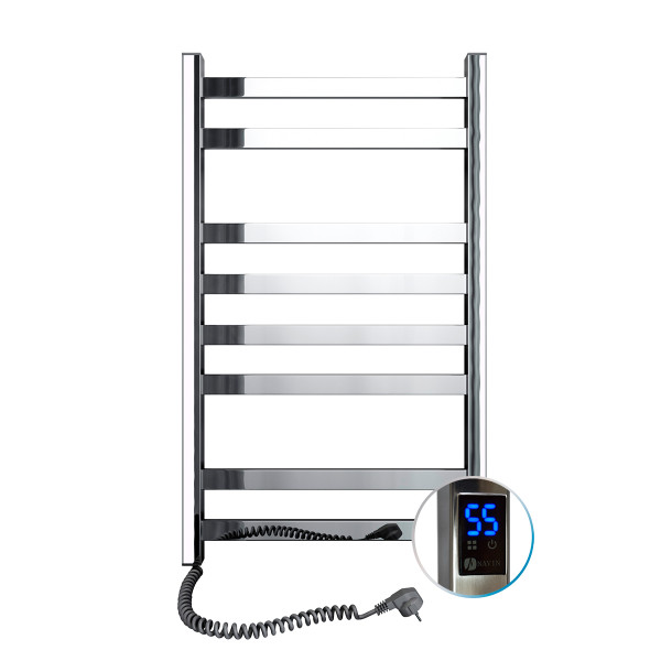 Stainless Steel Electric Towel Rail AVANGARD Sensor 480х800 left