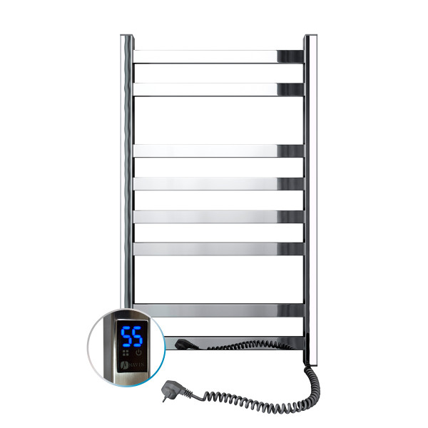 Stainless Steel Electric Towel Rail AVANGARD Sensor 480х800 right