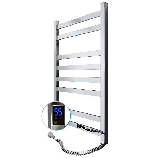 Stainless Steel Electric Towel Rail AVANGARD Sensor 480х800 right