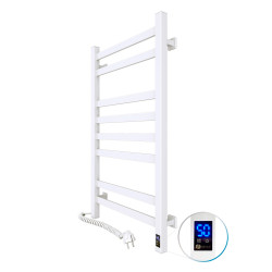 Electric Towel Rail WHITE AVANGARD Sensor 480х800 left