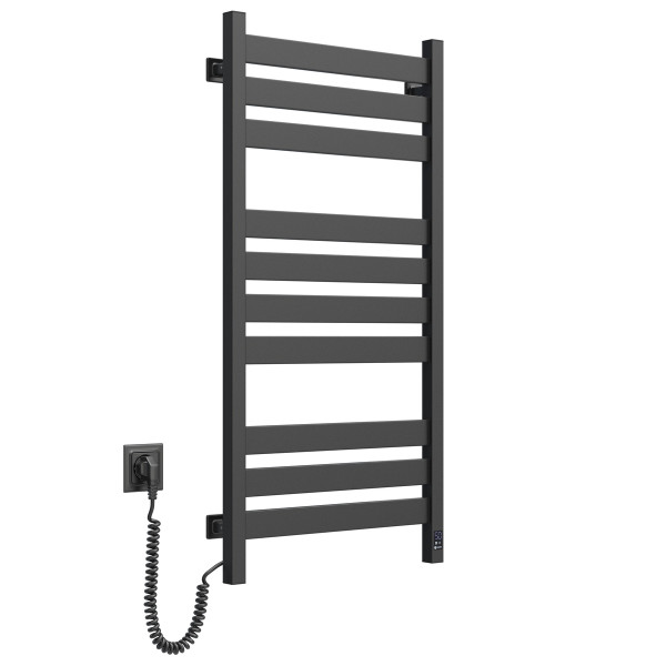 Electric Towel Rail BLACK LARGO Sensor 500х1000 left