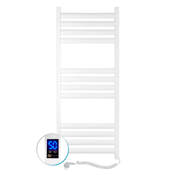 Electric Towel Rail WHITE ELLIPSE Sensor 500x1200 right