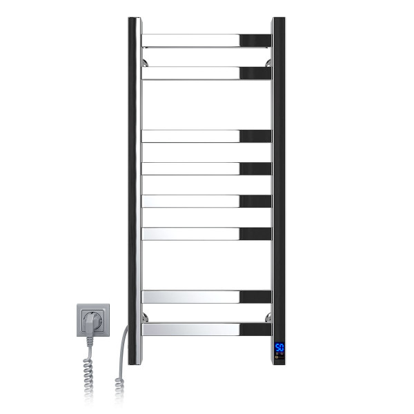 Stainless Steel Electric Towel Rail AVANGARD Sensor 360х800 left