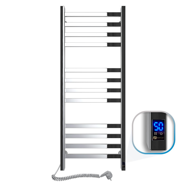 Stainless Steel Electric Towel Rail AVANGARD Sensor 480х1200 left