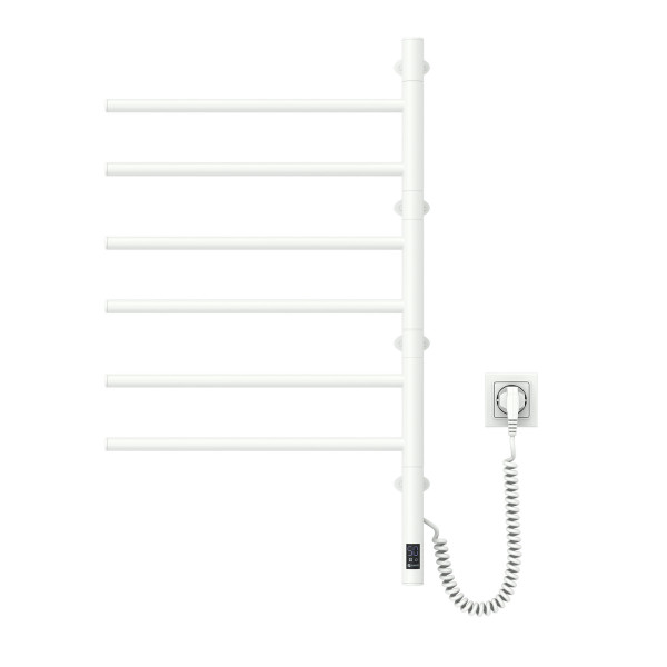 Electric Towel Rail WHITE ARABESQUE Sensor 480х800