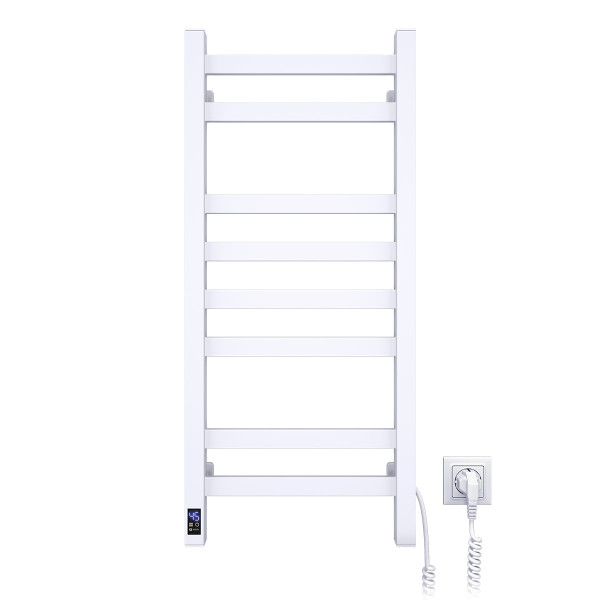 Electric Towel Rail WHITE AVANGARD Sensor 360х800 right