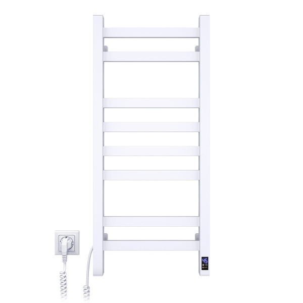 Electric Towel Rail WHITE AVANGARD Sensor 360х800 left