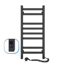 Electric Towel Rail BLACK AVANGARD Sensor 360х800 right