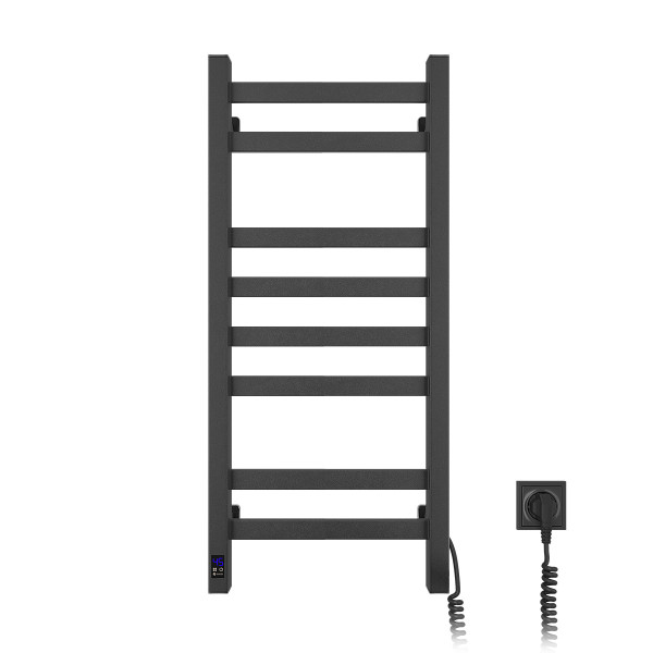 Electric Towel Rail BLACK AVANGARD Sensor 360х800 right