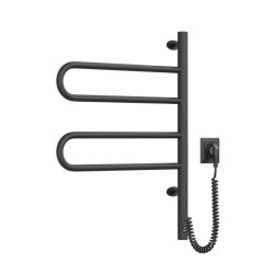 Electric Towel Rail BLACK FOUETTE Sensor 480х600