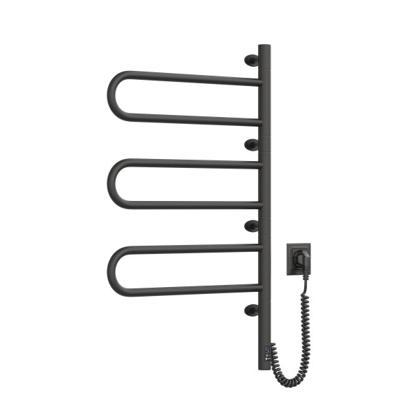 Electric Towel Rail BLACK FOUETTE Sensor 480х800