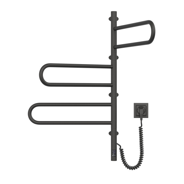 Electric Towel Rail BLACK FOUETTE Sensor 480х800