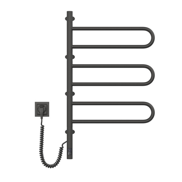 Electric Towel Rail BLACK FOUETTE Sensor 480х800