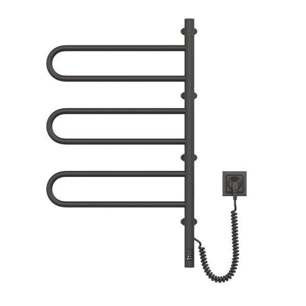 Electric Towel Rail BLACK FOUETTE Sensor 480х800