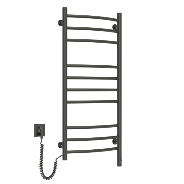 Electric Towel Rail BLACK CAMELLIA Sensor 480х1000 left