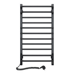 Electric Towel Rail BLACK GRANDIS Sensor 480х800 left