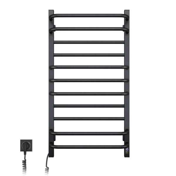 Electric Towel Rail BLACK GRANDIS Sensor 480х800 left