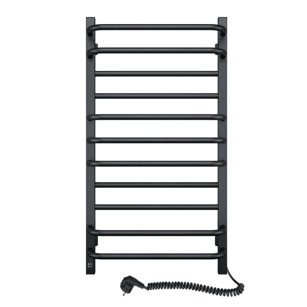 Electric Towel Rail BLACK GRANDIS Sensor 480х800 right