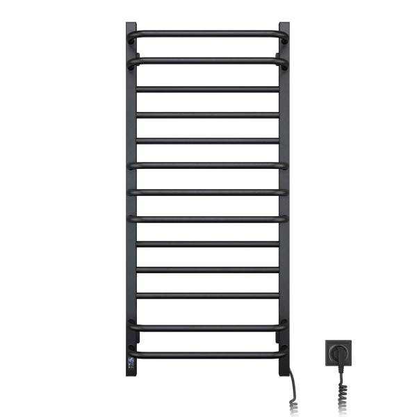 Electric Towel Rail BLACK GRANDIS Sensor 480х1000 right