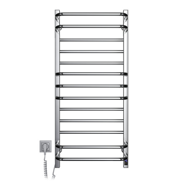 Stainless Steel Electric Towel Rail GRANDIS Sensor 480х1000 left