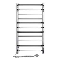 Stainless Steel Electric Towel Rail GRANDIS Sensor 480х800 left