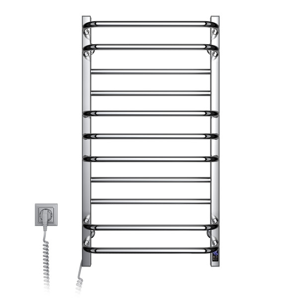 Stainless Steel Electric Towel Rail GRANDIS Sensor 480х800 left