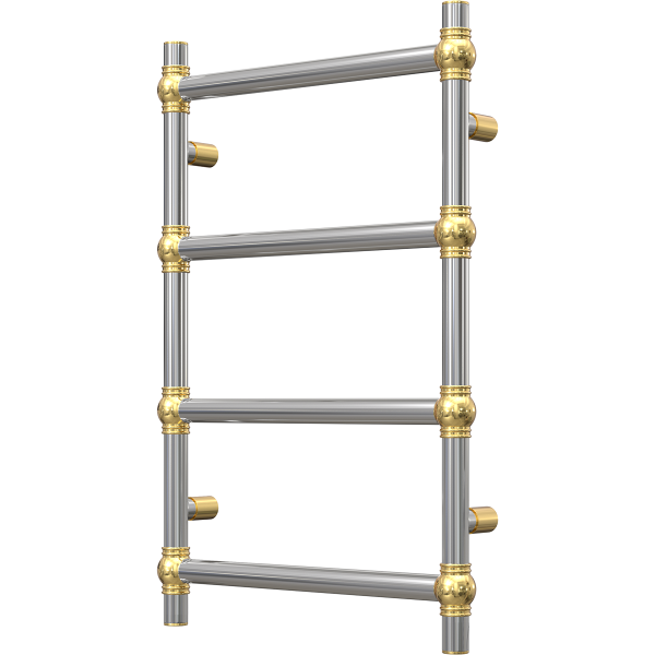 Stainless Steel Heated Towel Rail GOLD BALL RETRO 500x800