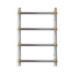 Stainless Steel Heated Towel Rail GOLD BALL RETRO 500x800