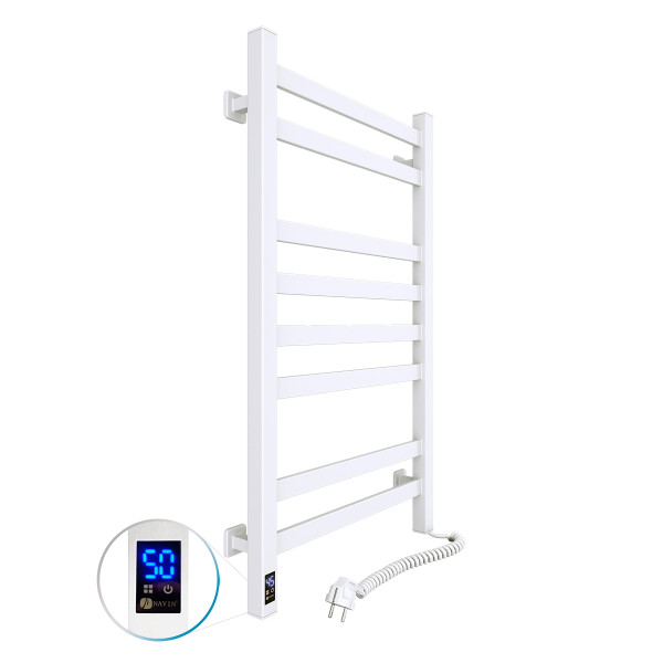 Electric Towel Rail WHITE AVANGARD Sensor 480х800 right