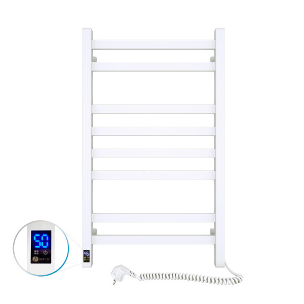 Electric Towel Rail WHITE AVANGARD Sensor 480х800 right