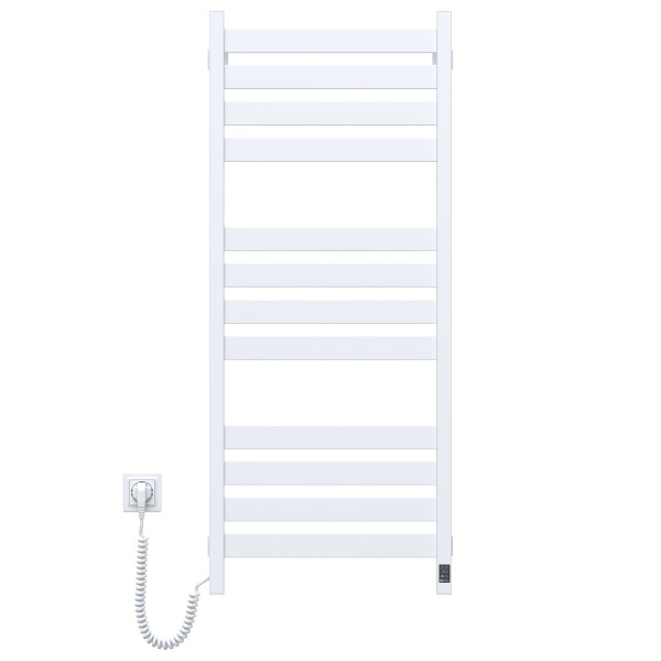 Electric Towel Rail WHITE LARGO Sensor 500x1200 left