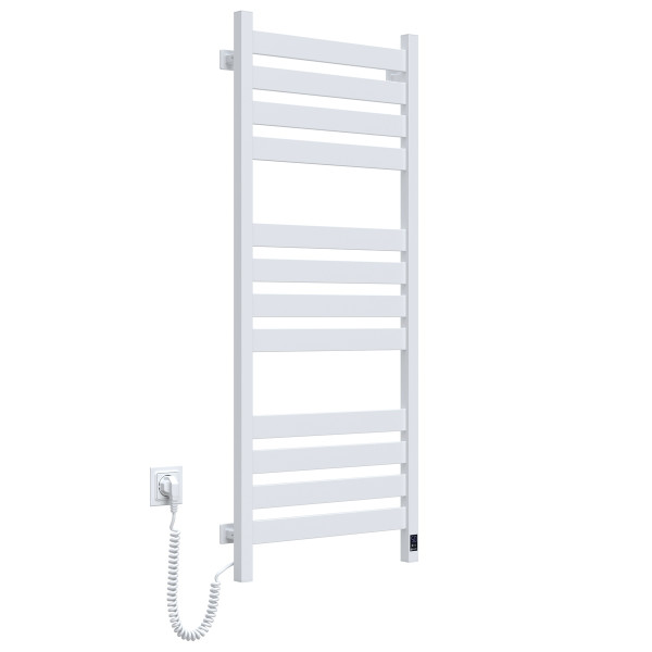 Electric Towel Rail WHITE LARGO Sensor 500x1200 left