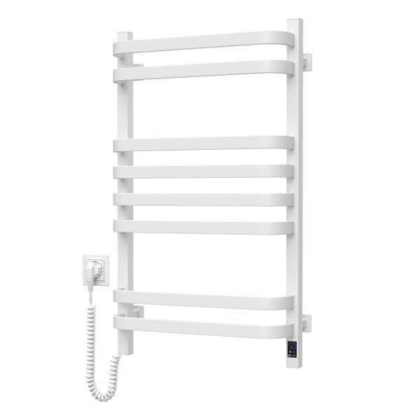 Electric Towel Rail WHITE NAVIN STUGNA 480х800 Sensor left