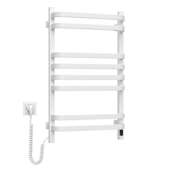 Electric Towel Rail WHITE NAVIN STUGNA 480х800 Sensor left