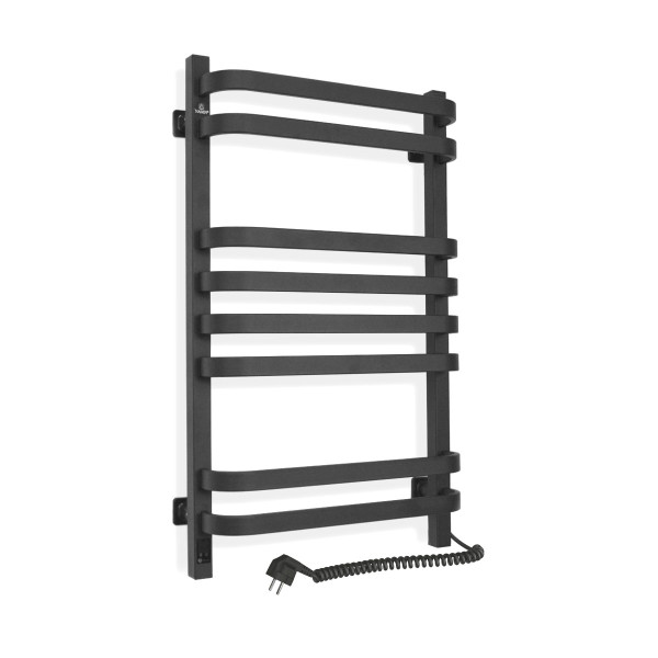 Electric Towel Rail BLACK NAVIN STUGNA 480х800 Sensor right