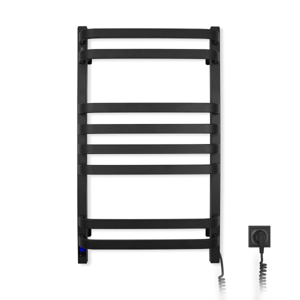 Electric Towel Rail BLACK NAVIN STUGNA 480х800 Sensor right