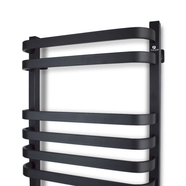 Electric Towel Rail BLACK NAVIN STUGNA 480х800 Sensor right