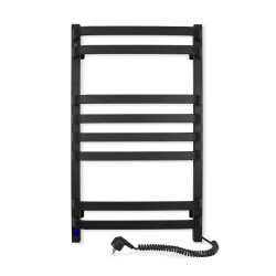 Electric Towel Rail BLACK NAVIN STUGNA 480х800 Sensor right