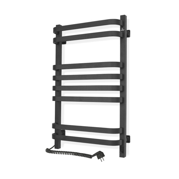 Electric Towel Rail BLACK NAVIN STUGNA 480х800 Sensor left