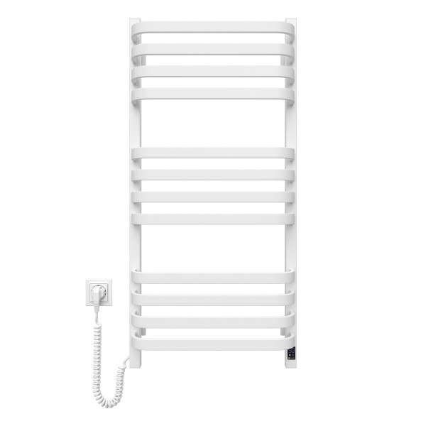 Electric Towel Rail WHITE NAVIN STUGNA 480х1000 Sensor left