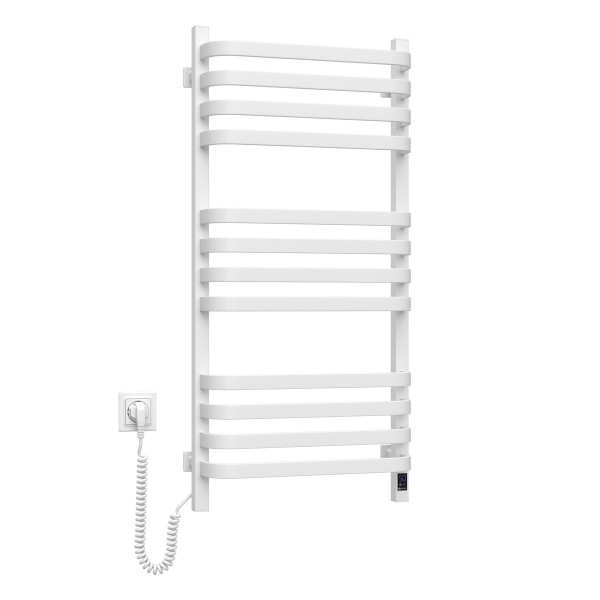 Electric Towel Rail WHITE NAVIN STUGNA 480х1000 Sensor left