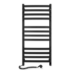 Electric Towel Rail BLACK NAVIN STUGNA 480х1000 Sensor left