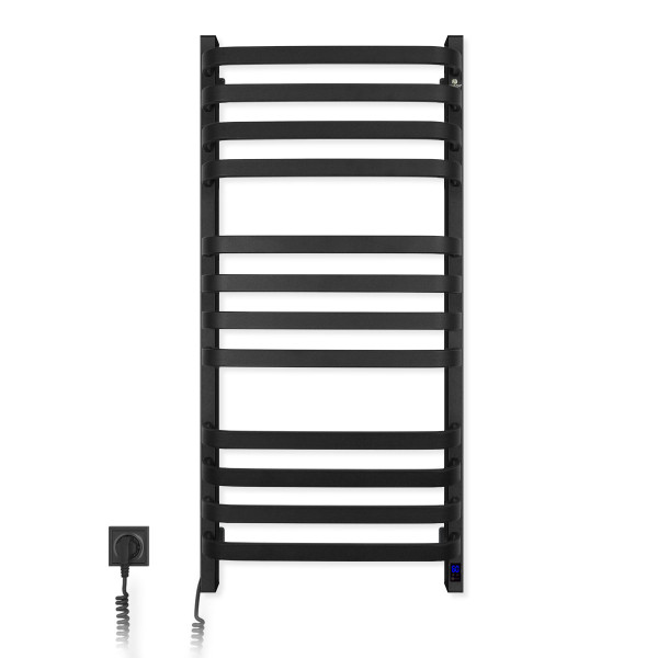 Electric Towel Rail BLACK NAVIN STUGNA 480х1000 Sensor left