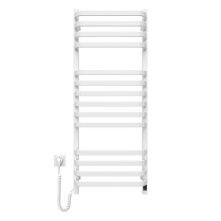 Electric Towel Rail WHITE NAVIN STUGNA 480х1200 Sensor left