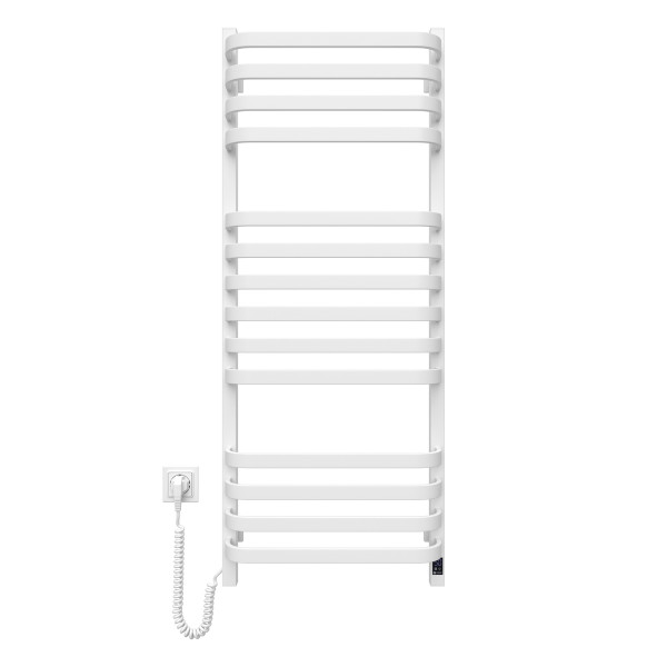 Electric Towel Rail WHITE NAVIN STUGNA 480х1200 Sensor left